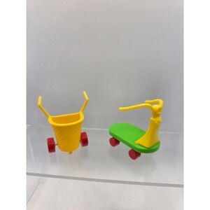 Vintage McDonalds Happy Meal Toy Lot Berenstein Bears Scooter Shopping Cart